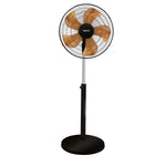 Impex Metadio 18 PF Gold 450 mm Metal Pedestal Fan with Telescopic Height Adjustment, Aluminium Blades, and 2-Year Warranty