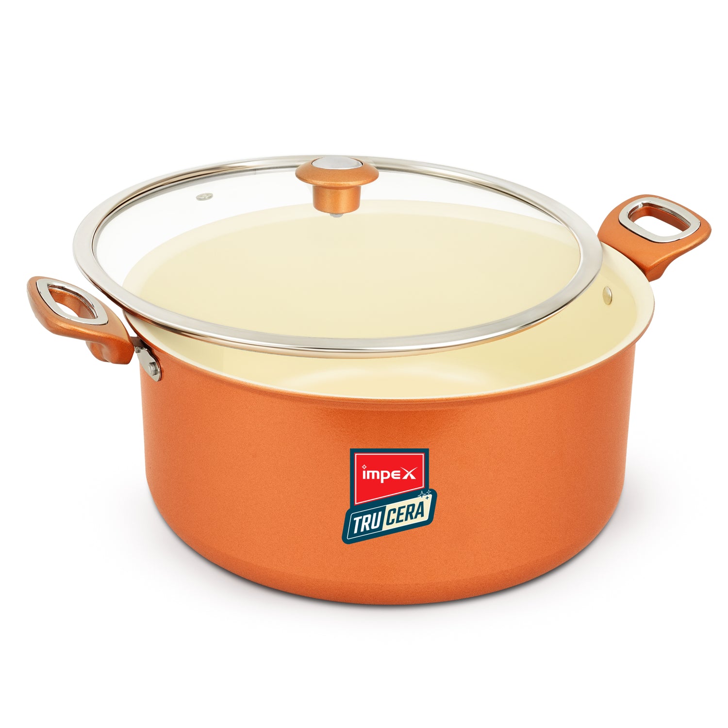 Trucera 10L Ceramic Biriyani Pot | Induction, Non-Stick | 2 Year Warranty