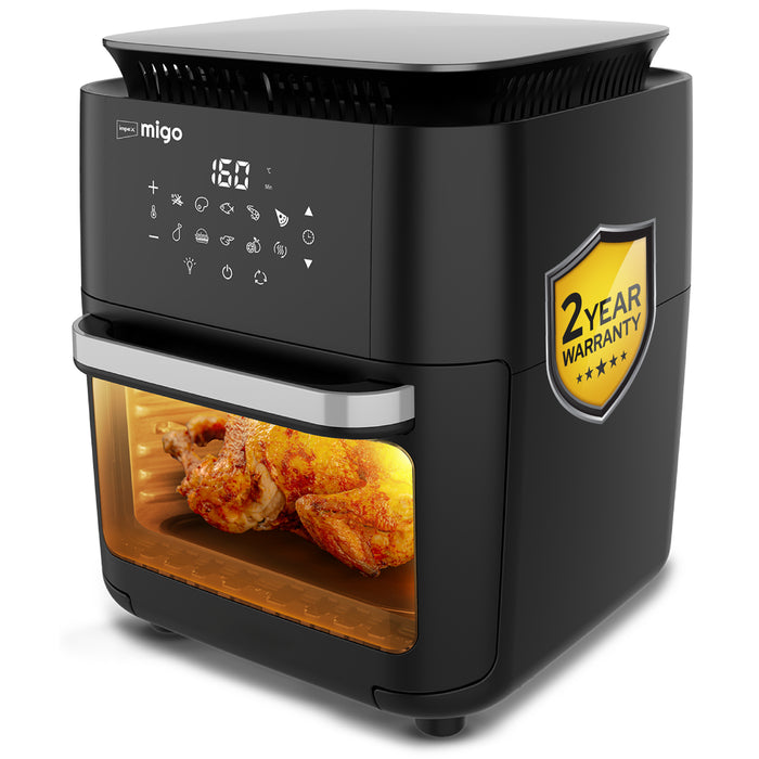 IMPEX 12L Digital Air Fryer AIRCHEF XL 1800W for Oil-Free Cooking | 10 Preset Menu Air Fryer (12 L)