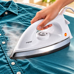 ASTRO 1K2Y Medium weight 1000 watts Dry Iron with Shock Proof Plastic Body (White) | Non Stick Soleplate for Longer Durability | 360° Swivel Cord | 2 Years Warranty