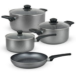 Impex RHUK8N Royal 7-Piece Granite Coated Nonstick Cookware Set with Induction Base and Hammer Tone Finish
