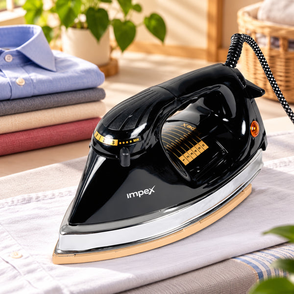 Heavyweight Electric Iron Box Big B | 1000W Heating | Non-stick Teflon Coated Soleplate | 2 Year Warranty