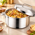 Cassy 5000 Stainless Steel Hotpot | 5L Insulated Casserole | Dishwasher Safe | Food Warmer