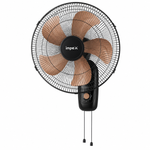 IMPEX Metadio 18 WF Black Gold Metal Wall Fan | High Speed Wall Mounted Fan | Powerful Air Delivery