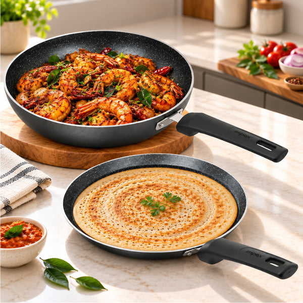 2 Piece Granite Cookware Set DELIGHT TF2624 | Non Stick | Non-Induction
