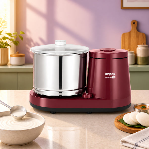 GRINDIO 200 Table Top Wet Grinder | 2 Litre | 150W Motor | 5 Year Motor Warranty