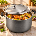 HV Royal Series RDBP14-HV Dum Biryani Pot | 14 Litre | 5-Layer Granite Coating | Induction Compatible | 1 Year Warranty