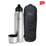 IFK 1000F Thermosteel Flask | 1000 ml | Double Walled | Hot & Cold Compatible | with Flip Lid | 1-Year Warranty