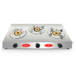 Impex IGS 13B 3-Burner Gas Stove with Stainless Steel Large Body and 2-Year Warranty