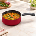 IMP-1875 Premium Nonstick Aluminium Milk Pan | 1.5L | 3-Layer Nonstick Coating | Induction Base | Heatproof Bakelite Handle | Quick & Even Heating | 1 Year Warranty