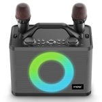 Portable Karaoke Speaker KM1306 50W RMS | Dual Rechargeable Wireless Microphones | Bluetooth Connectivity