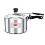 INSTAR IB3M 3 Litre Aluminium Inner Lid Pressure Cooker | Induction & Gas Compatible | Virgin Aluminium | 5-Year Warranty