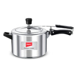 INSTAR IB5M 5 Litre Aluminium Inner Lid Pressure Cooker | Induction & Gas Compatible | Virgin Aluminium | 5-Year Warranty