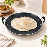 IPT 36 Black 36 cm Pathiri Tawa | Aluminium | Non-Stick with Induction Bottom | 1-Year Warranty