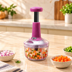 MIGO IC 650 650ml Push Chopper | 3 Stainless Steel Blades | Manual Vegetable & Food Chopper