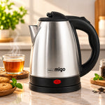 MIGO INFERNO 1.8L Electric Kettle | 1500W | Cordless | Stainless Steel | Auto Shut-Off | 1 Year Warranty