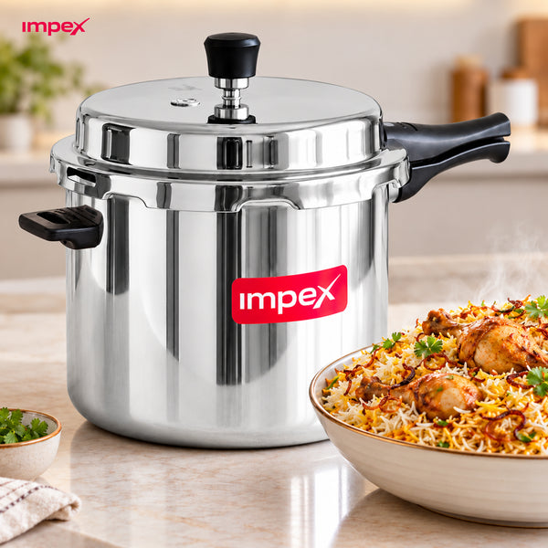 Norma 10 L Pressure cooker | Aluminium | Non Induction Base | Fast Heating | Safe and Durable | 5 Year Warranty
