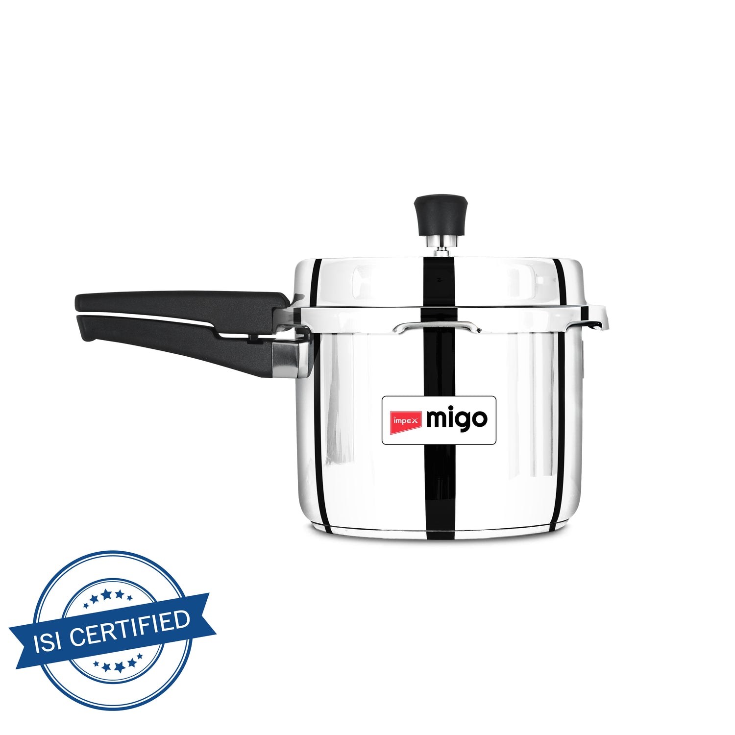 IMPEX Migo 3 L Stainless Steel Pressure cooker IFC 3 SS Induction Bottom (Stainless Steel)