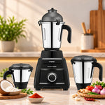 Panther X9 3J Mixer Grinder (Black) | 900W Motor | 3 Jars | ISI Certified | 7-Year Motor Warranty