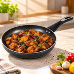 Royal Granite Fry pan RFP24G | Non-stick | 5-Layer Granite Coating | Induction Base |1 Year Warranty