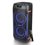 ST 80AN PLUS Party Speaker | 120W | Dual 6.5" Speakers | Dual Rechargeable Wireless Karaoke Mics | TWS | RGB LED Lights | Guitar Input