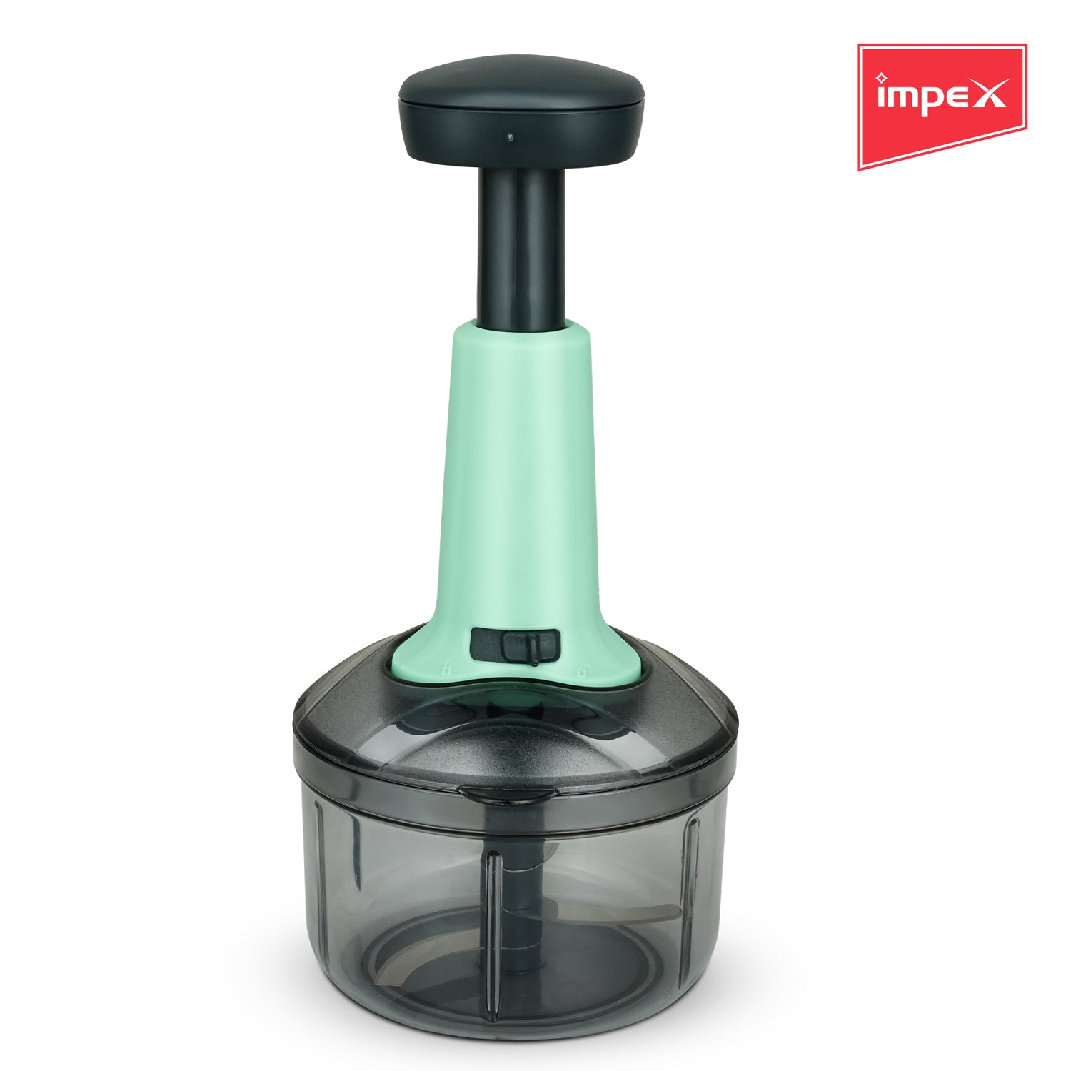 Impex STAR 650 Push Chopper with Stainless Steel Blade (Turquoise)