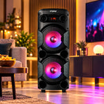 TS-8001 Portable Trolley Speaker | 80W RMS | Bluetooth | Wireless Mic | USB/TF/FM/AUX | LED DJ Lights | Remote Control