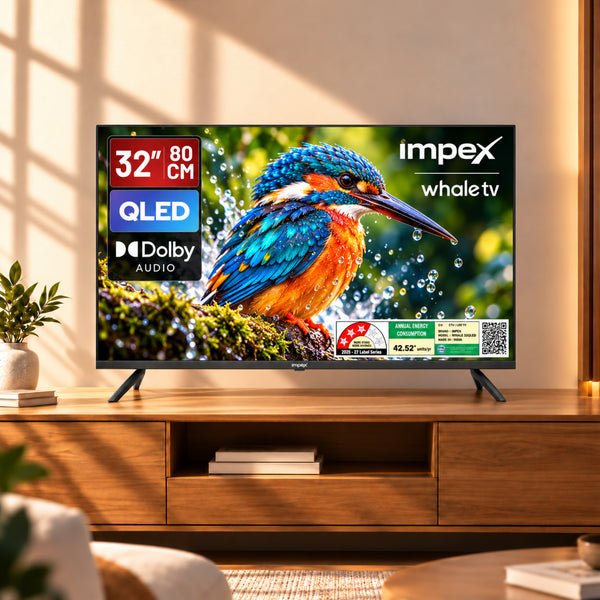 QLED TV (WIOS 32A2QSK1) 32" QLED SMART TV | 3 YEARS WARRANTY | WHALE TV | VOICE REMOTE