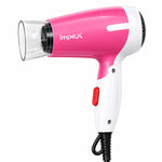 Hair Dryer HD1K | 1000W Power | 2 Heat & Speed Modes | DC Motor | Concentrated Nozzle | Pink-White | 1.88m Power Cable | 2 Year Warranty