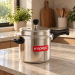 ECO 7 Litre Aluminium Pressure Cooker | Gas & Induction Compatible | Fast Heating & Durable | 5 Year Warranty