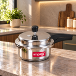 ECO 2 Litre Aluminium Pressure Cooker | Gas & Induction Compatible | Fast Heating & Durable | 5 Year Warranty