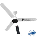 Impex BLDC Ceiling Fan ATOM 28 5 Star Rated Ceiling Fans for Home with Remote Control | Upto 65% Energy Saving High Speed Fan Having 5 Years Warranty (Matte White)