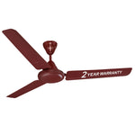 Whizstar 1200mm Ceiling Fan | 50W | 400 RPM | 210 CMM Air Delivery | Double Ball Bearing | Cherry Brown | 2 Year Warranty