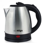 MIGO BLAZE 1.5L Electric Kettle | 1500W | Cordless | Stainless Steel | Auto Shut-Off | 1 Year Warranty