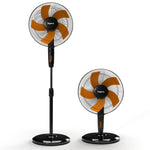 Impex Impulse 400 mm Table pedestal 2 in 1 convertible fan with 2 years warranty (Orange and Black)