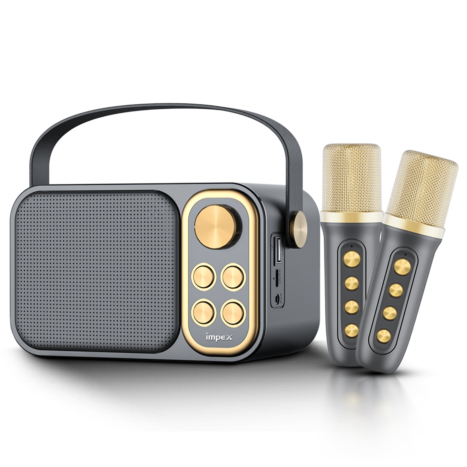 Impex Portable karaoke Speaker (KM 1302) with mic