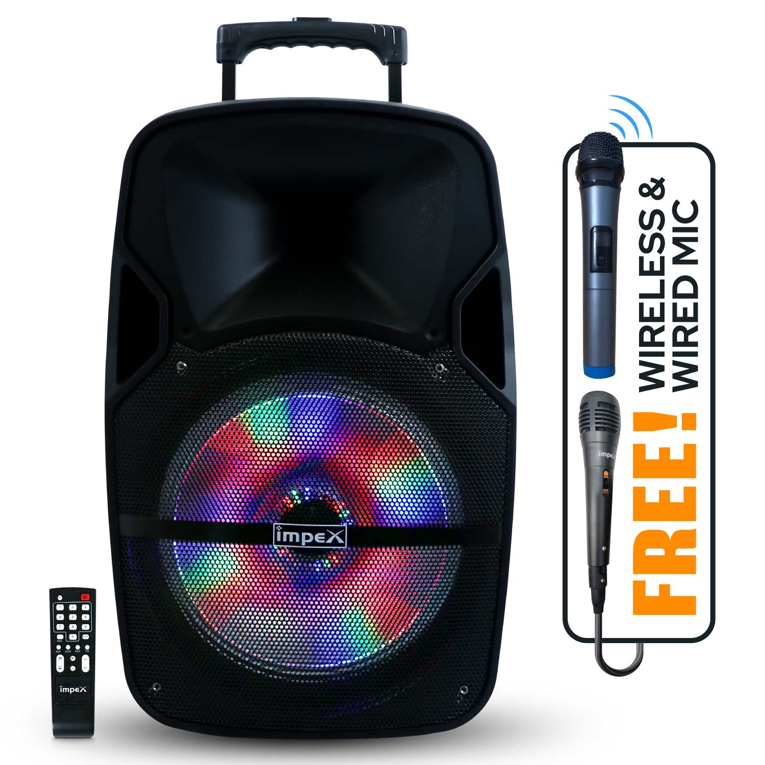 Impex ST-80AN 55 Watts Multimedia Portable Trolley Speaker with