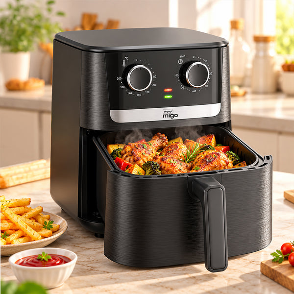 MIGO Nutrifry Plus 6.5 Litre Air Fryer |1650W |Oil Free Cooking| 2 Year Warranty