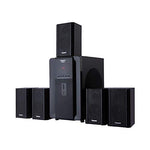 Impex FUSION 140 Watts 5.1 Channel Multimedia Speaker System with USB/SD/MMC Card/Bluetooth/FM Radio & Remote Function (Black)