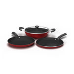 Impex Non-Stick Aluminium Cookware Set (KTF 444)