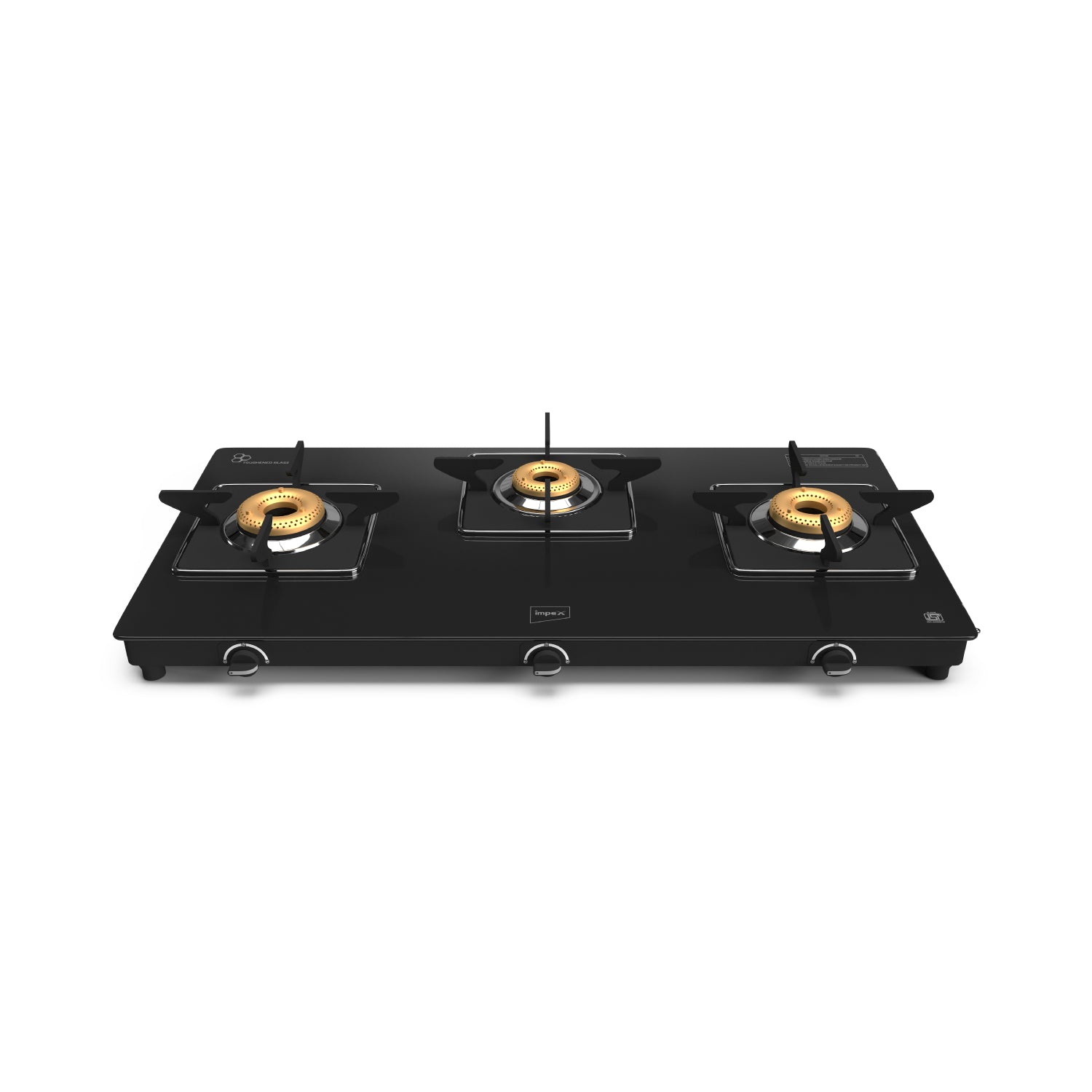 Impex 3-Burner Glasstop Gas Stove (Glaze 3B)