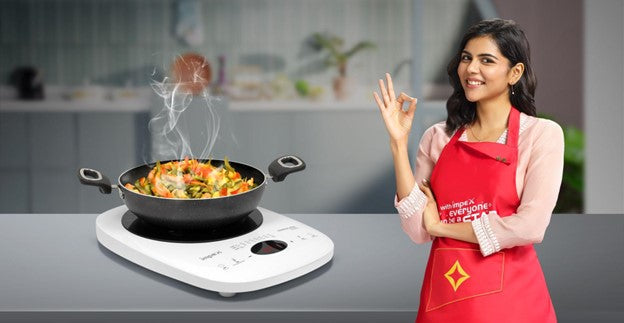 A stylish induction cooktop that adds fun to your daily cooking