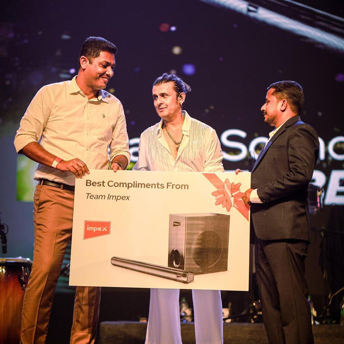 Bollywood singer Padma Shri Sonu Nigam launched the Impex Thunder Beat 3308 Speaker Sounbar