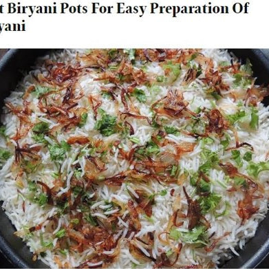 Best Pots for Easy Biryani Preparation