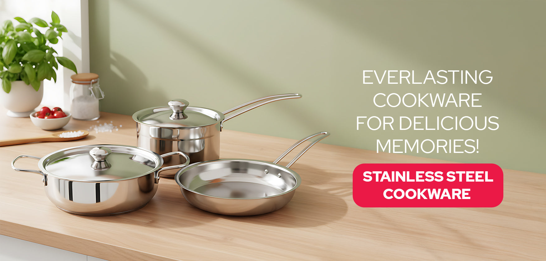 Triply Stainless Steel Cookware