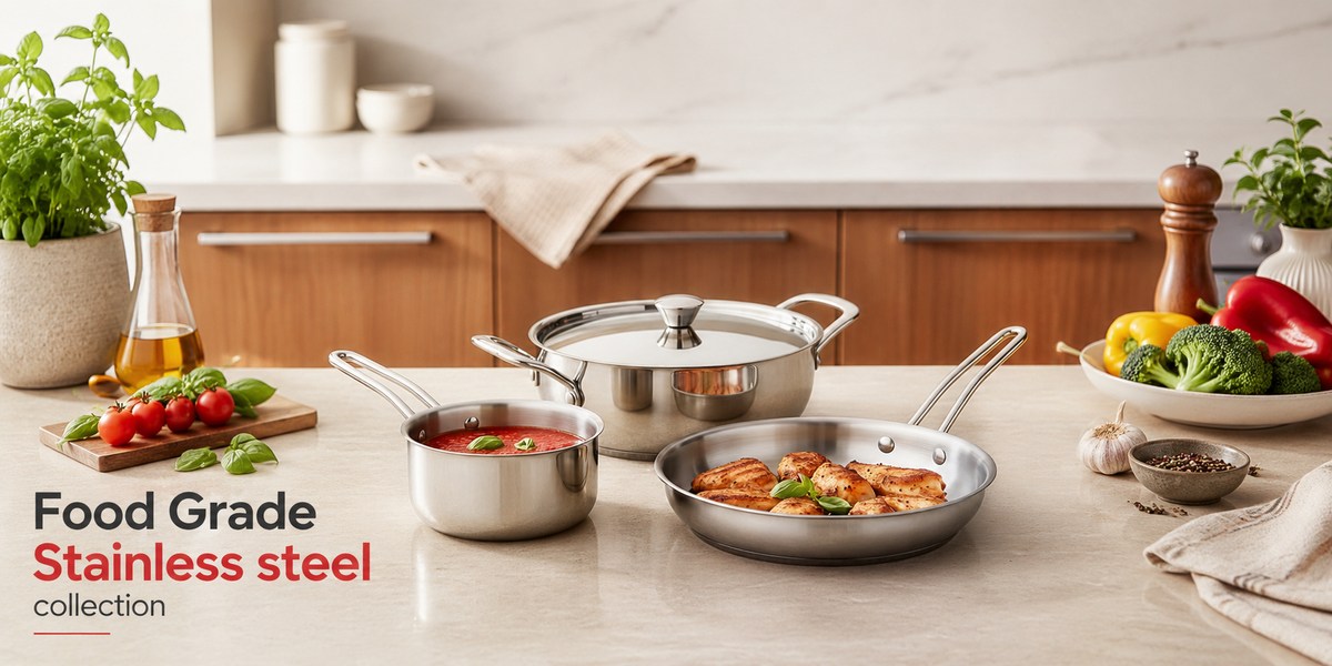Stainless steel cookware