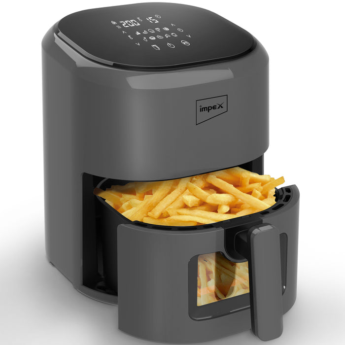 Air Fryer DS45 SMART FRY Grey With Transparent Window Air Fryer (4.5 L)