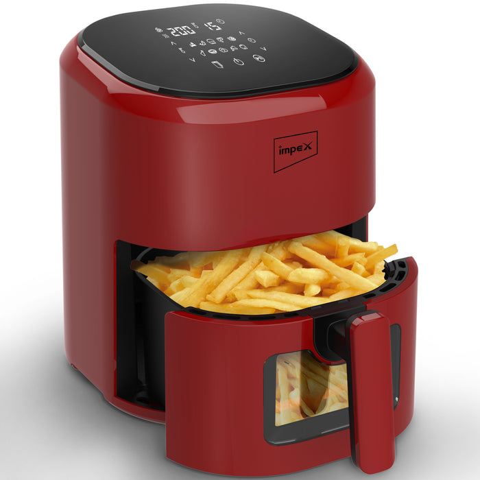 Air Fryer DS45 SMART FRY Maroon With Transparent Window Air Fryer (4.5 L)