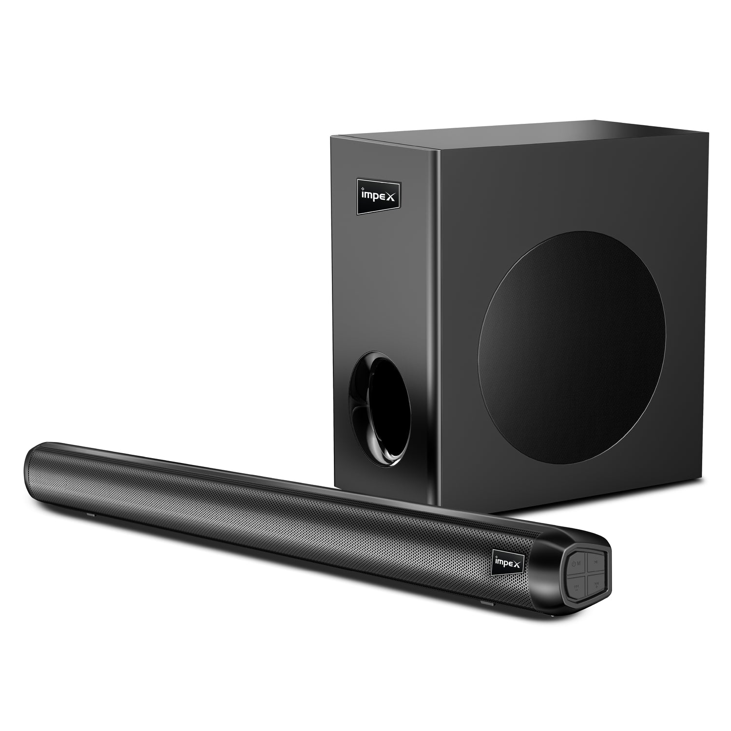 Impex Thunder Beat 3308 140W Soundbar with Subwoofer, Bluetooth 5.3, Multiple Inputs, Wall Mountable - Black | 1 Year Warranty