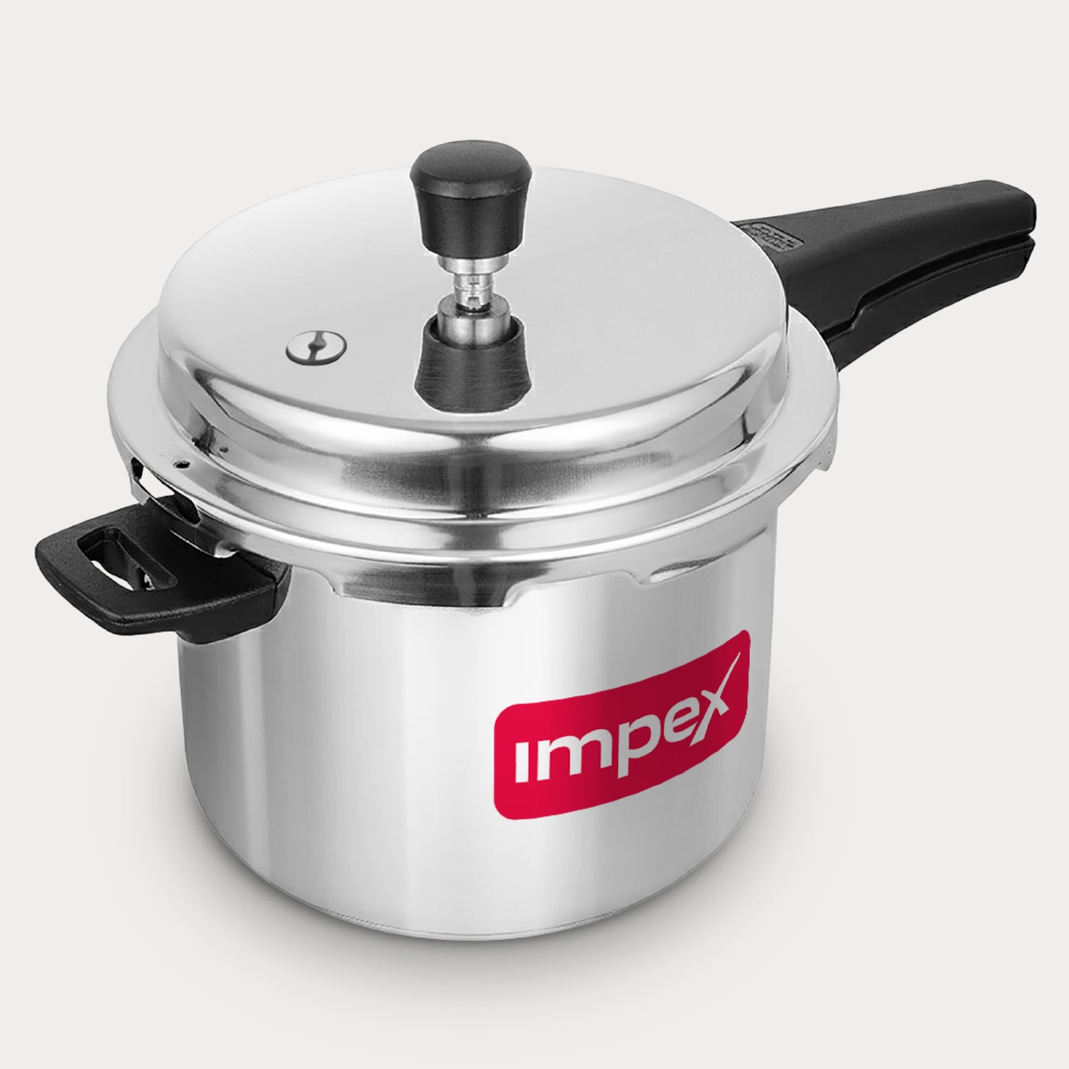 Impex ECO 5 L Induction Base Aluminium Pressure Cooker with Outer Lid (Silver)